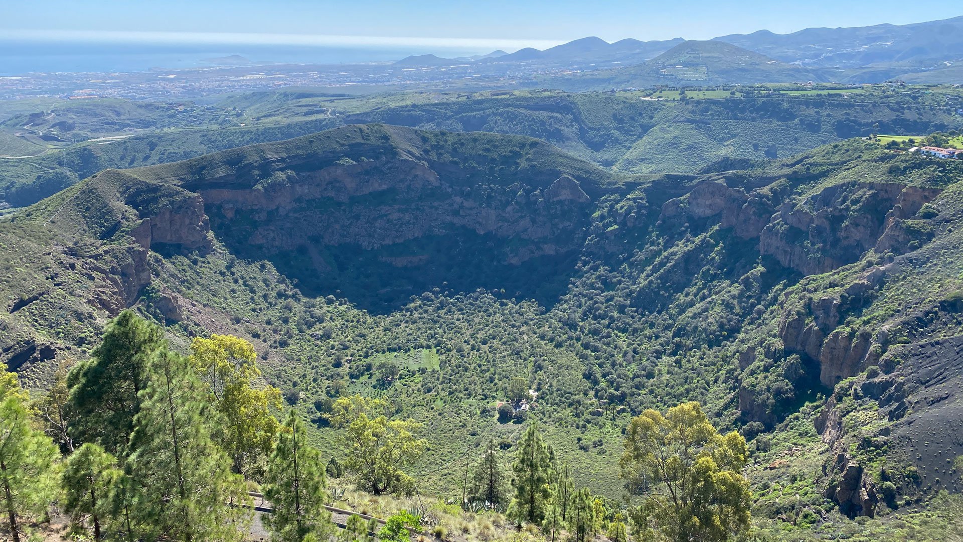 Wanderung auf dem Bandama Krater