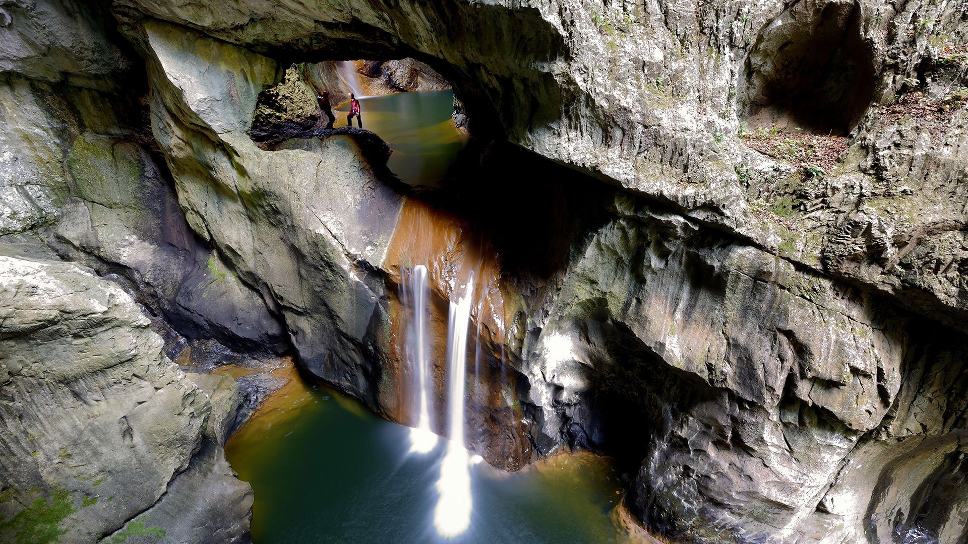 Wanderung durch die Höhlen von Škocjan