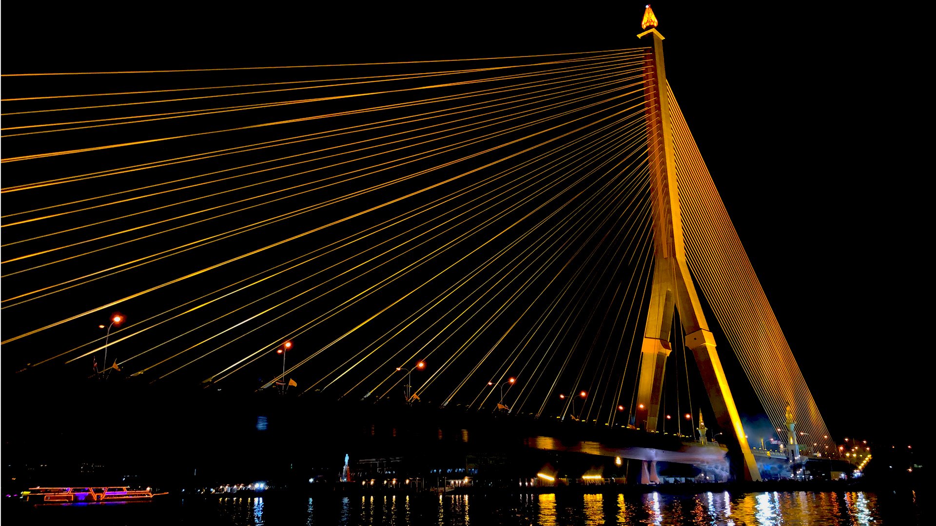 Abendliche Bootsfahrt auf dem Chao Praya