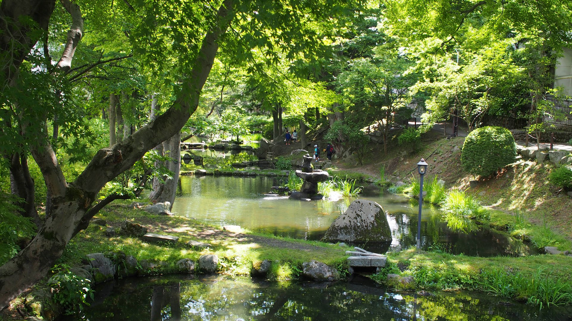Morioka Castle Ruins Park und Sakurayama Schrein