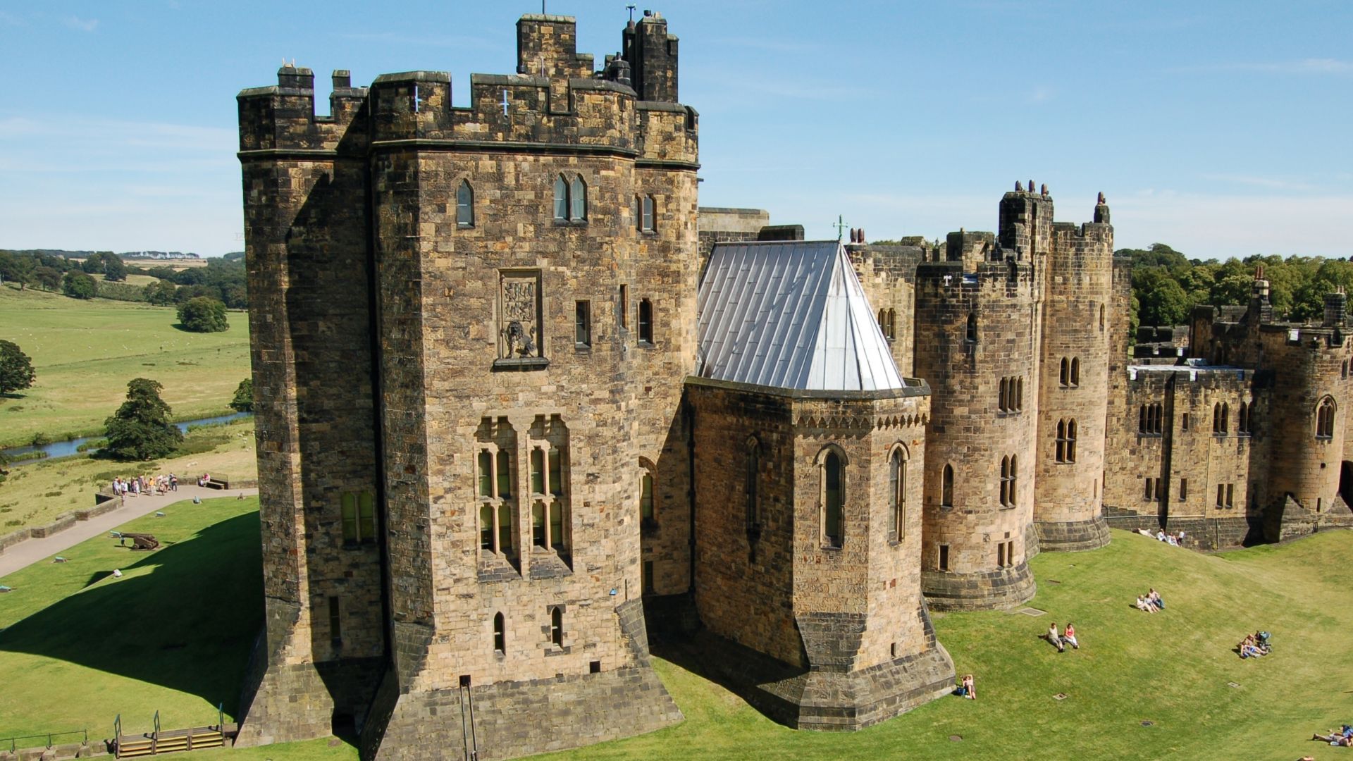 Auf der Küstenstraße zum Alnwick Castle