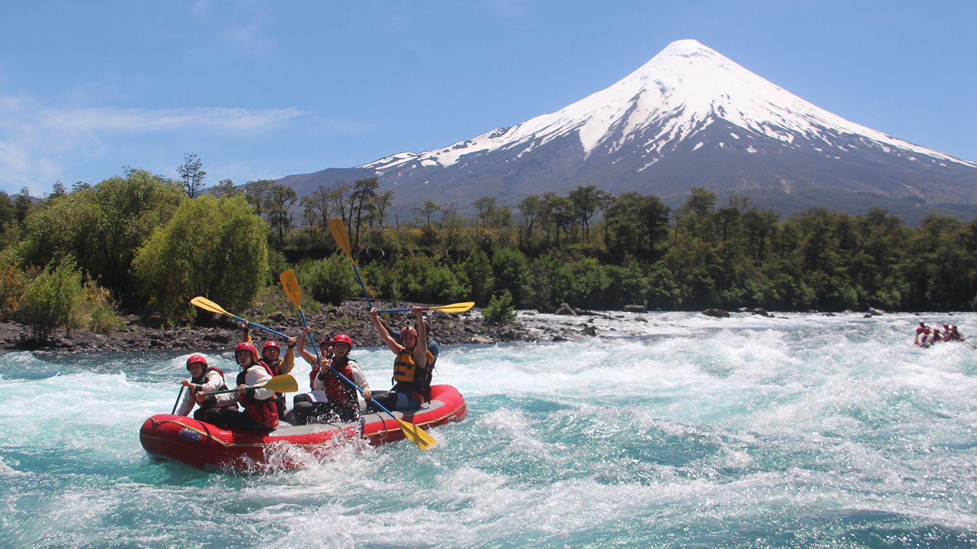 Wildwasser-Rafting auf dem Río Petrohué