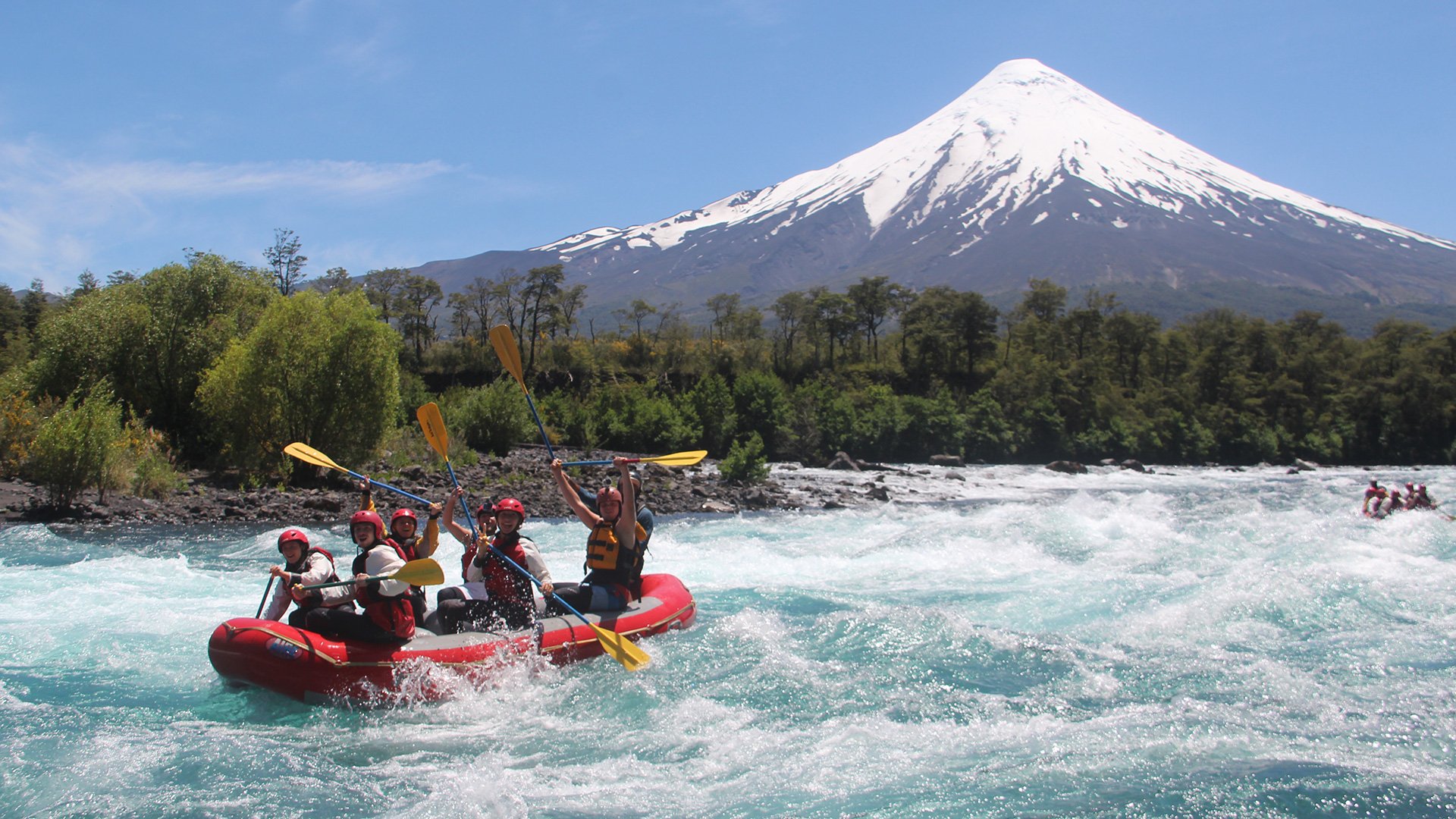 Wildwasser-Rafting auf dem Río Petrohué