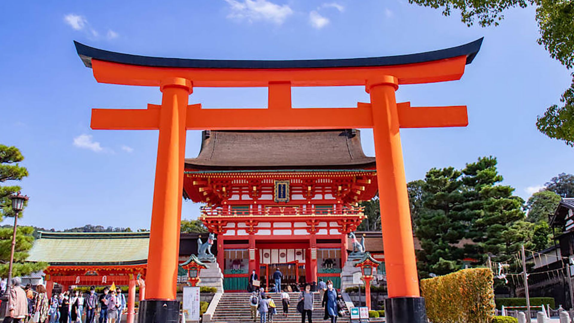 In Kyoto zum Fushimi Inari Schrein und Bambuswald