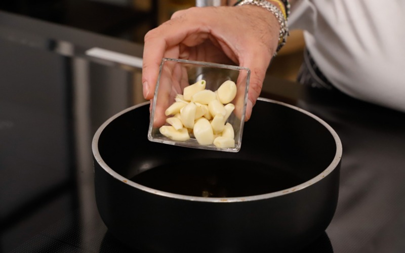 cuocere aglio