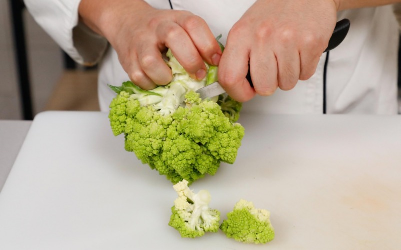 ricavare punte del broccolo