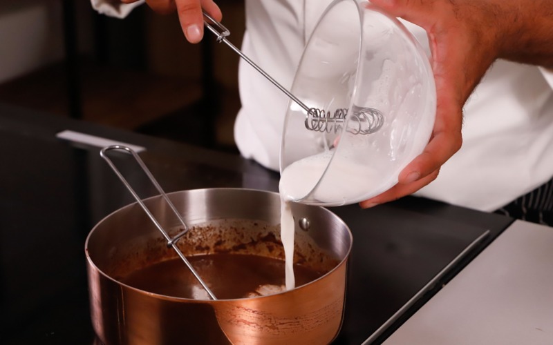 aggiungere latte e maizena