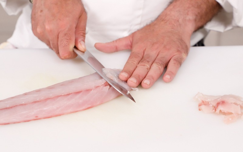 ricavare carpaccio dall'ombrina