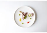 Carpaccio di polpo con crema di favealt