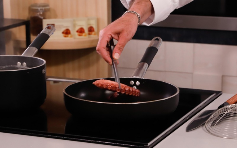 cuocere tentacolo polpo