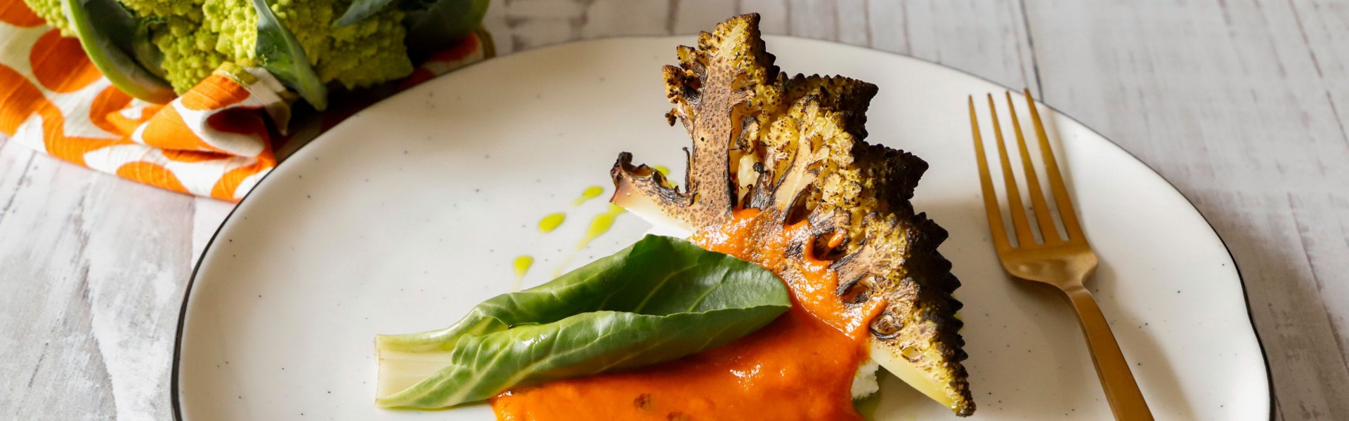 Cavolo romanesco al forno con ‘nduja