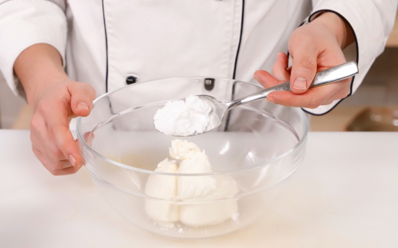 Crema per cheesecake scomposta