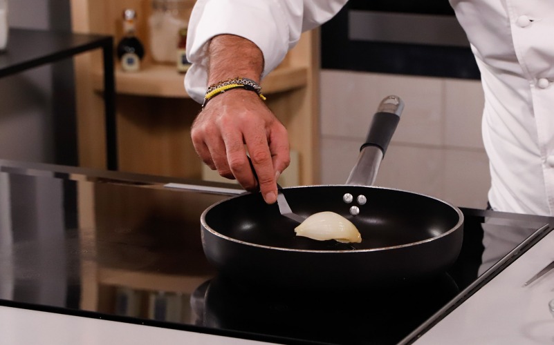 abbrustolire i cipollotti