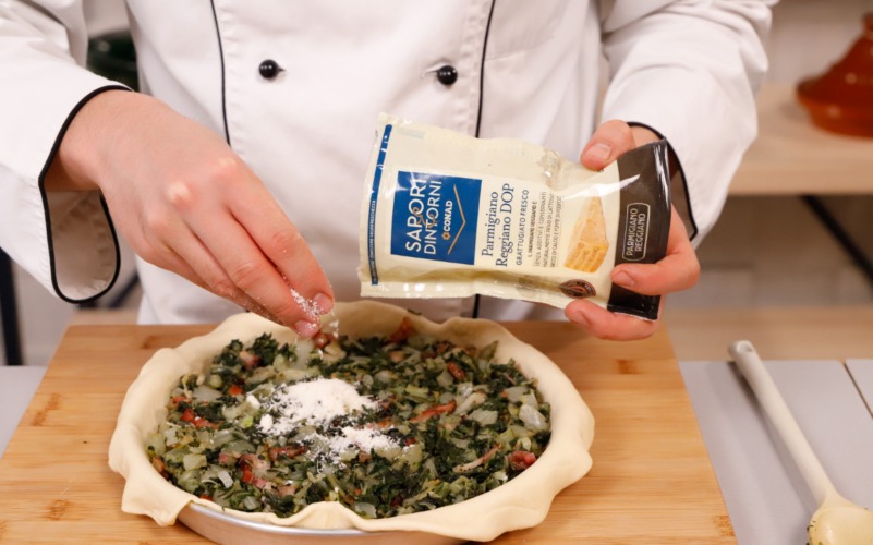 Erbazzone reggiano assemblato