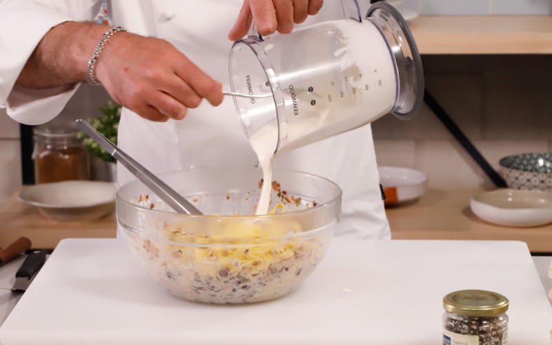 mantecare con crema burrata