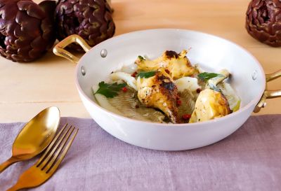 Filetto di platessa ai carciofialt