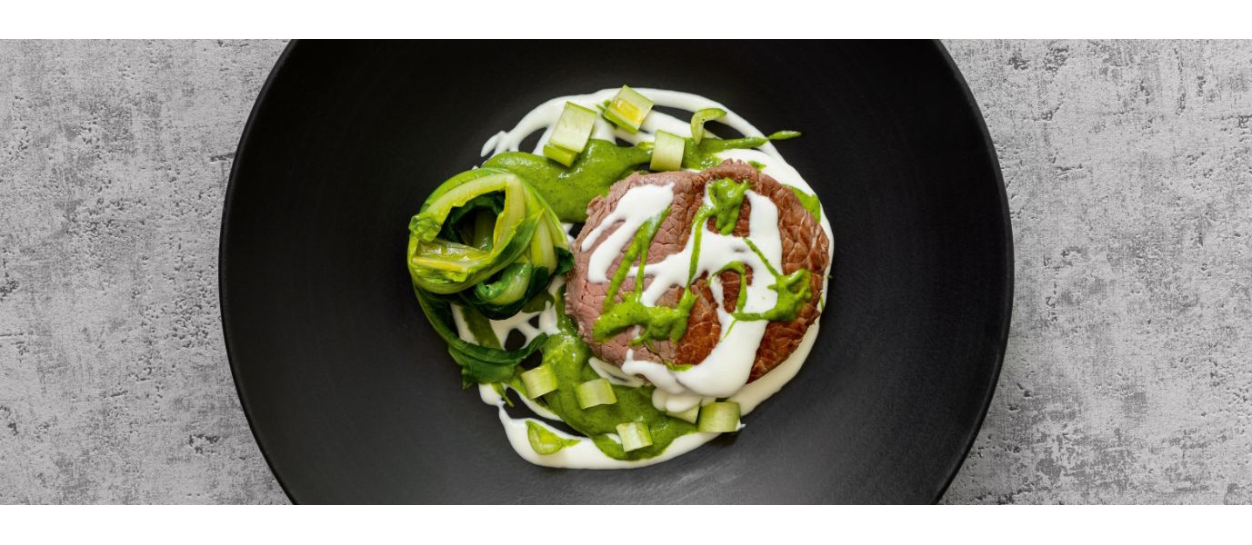 Filetto di manzo, cicoria e Asiago