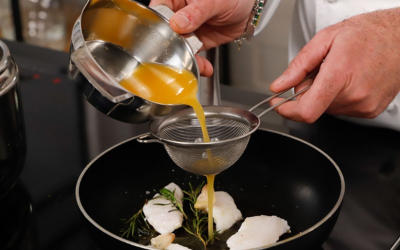 sfumare con succo arancia