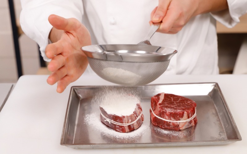Filetto di manzo infarinato per cottura