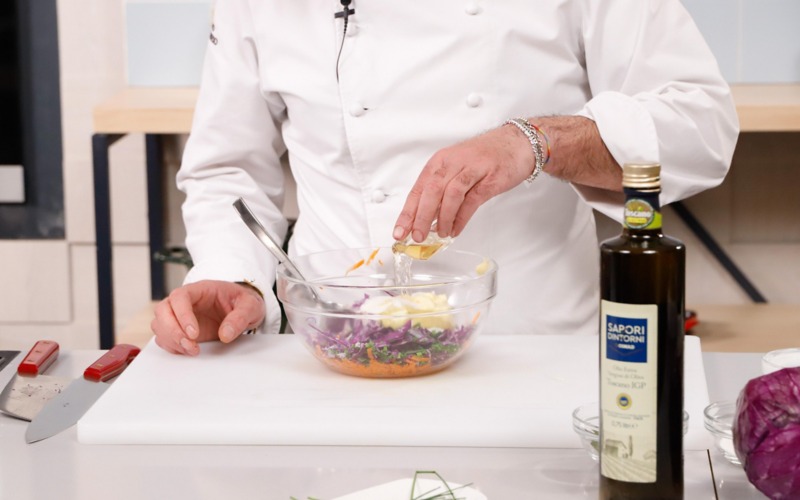 ultimare con aceto e servire