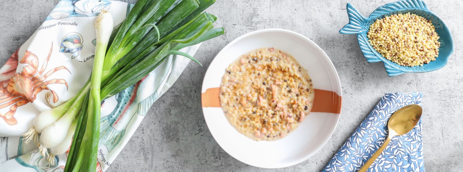 Fregola sarda con moscardini e caprino