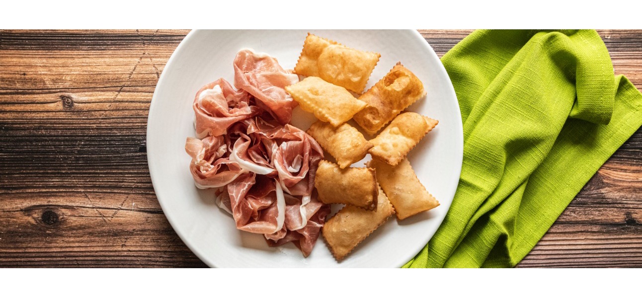 Gnocco fritto e prosciutto di Parma