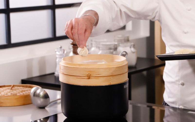 cuocere nella vaporiera