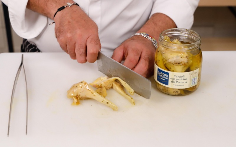 tagliare carciofi