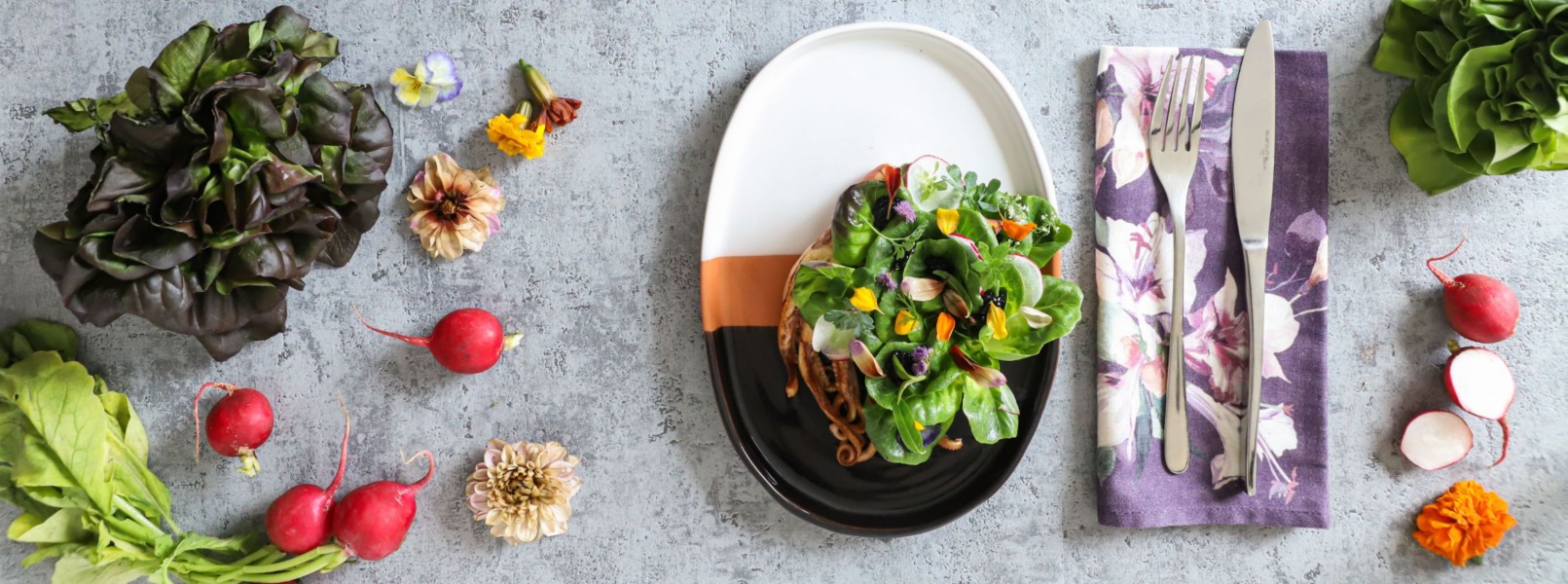 Insalata di moscardini e misticanza all'aceto di Jerez 