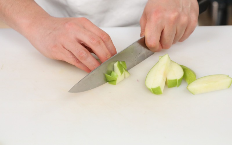 Mela verde per insalata con sedano