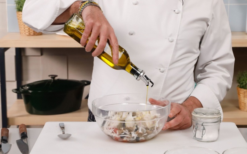 ultimare con olio sale