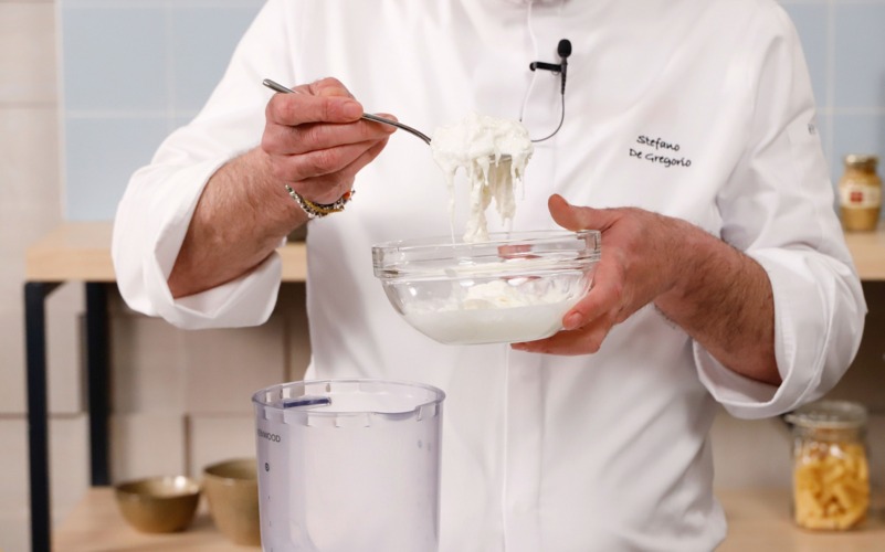 frullare la stracciatella