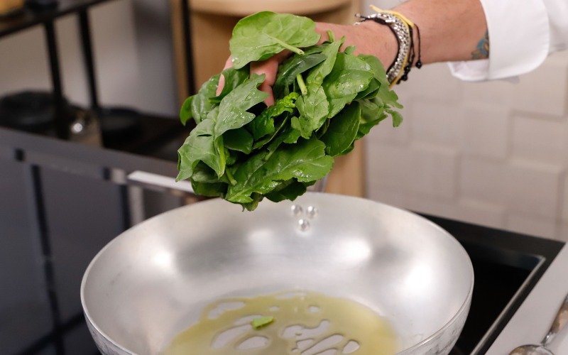 cuocere spinaci