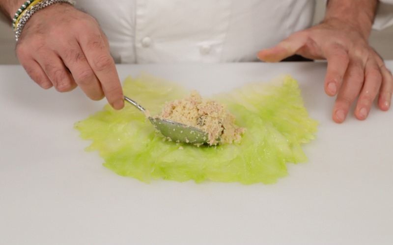 comporre gli involtini 