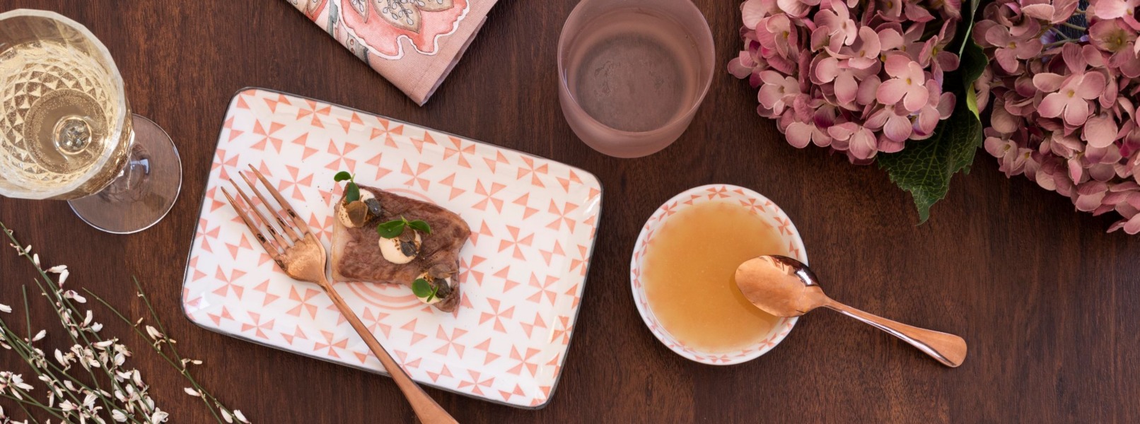 Kobe con salsa tonnata e brodo