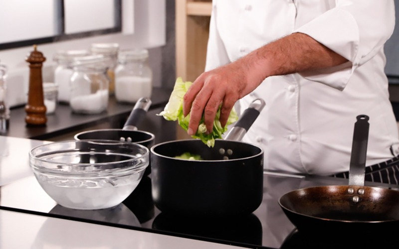 Lattuga grigliata con salsa scapece_0005