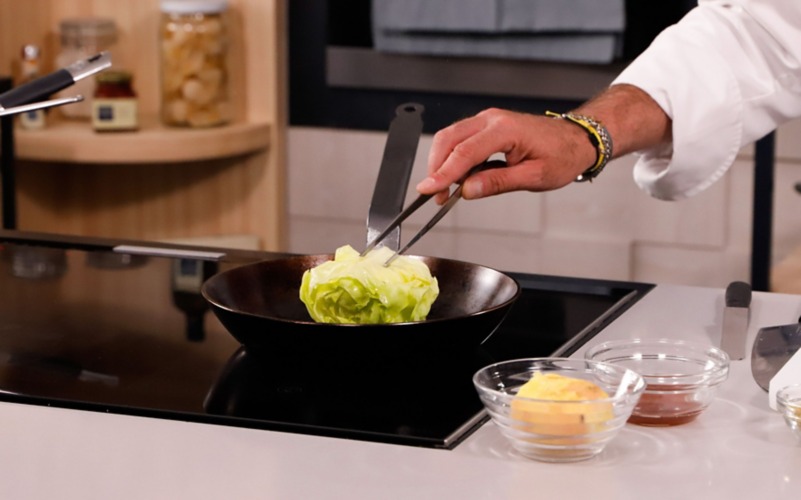 Lattuga grigliata con salsa scapece_0017