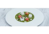 Baccalà con gazpacho verde e anguriaalt