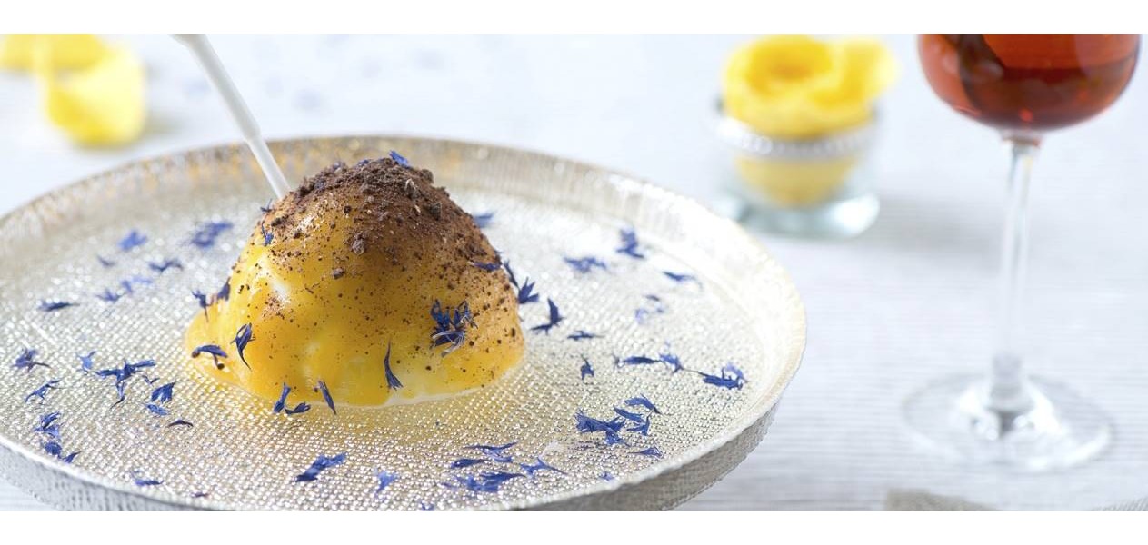 Mimosa di bufala, cocco e mango