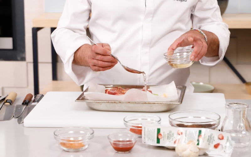 bagnare con aceto di riso