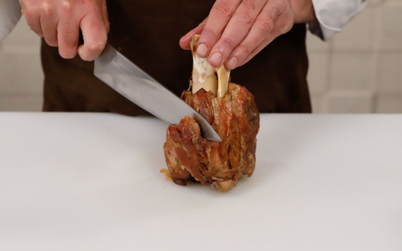 sfilacciare carne stinco