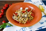 Passatelli con ceci, vongole e pomodorinialt
