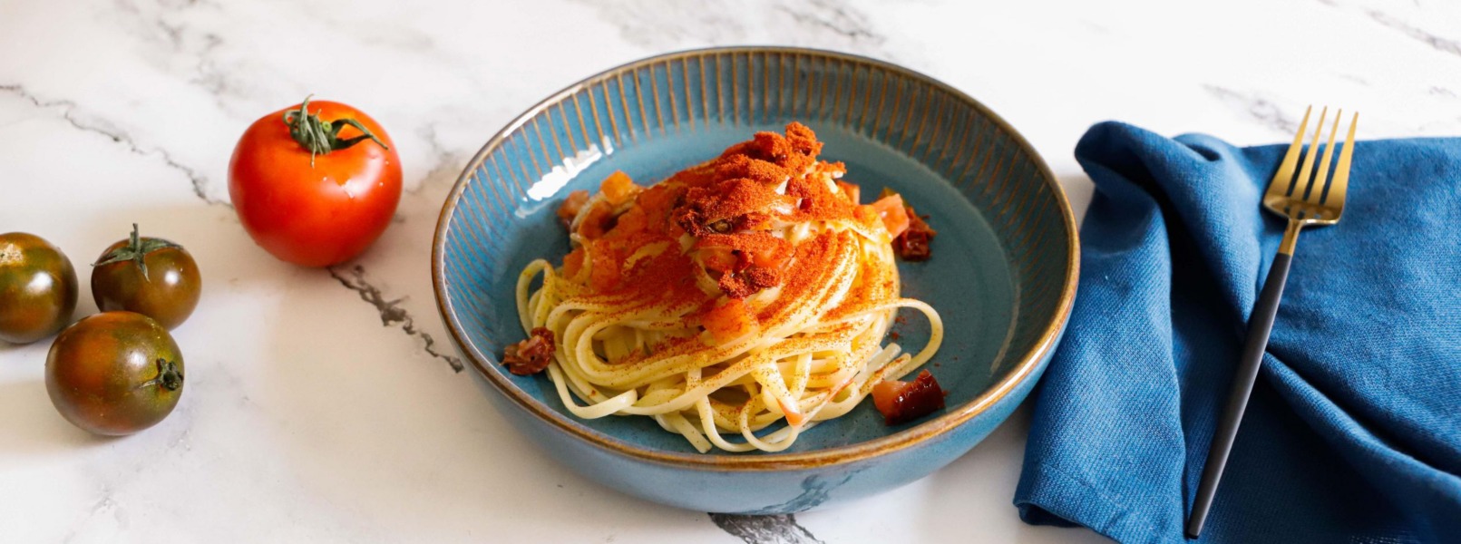 Linguine ai quattro pomodori antispreco