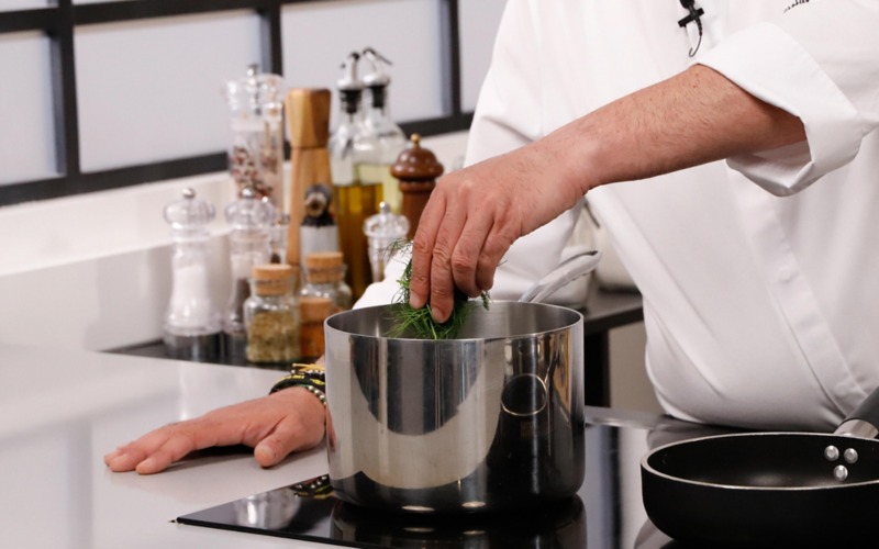 sbollentare finocchietto