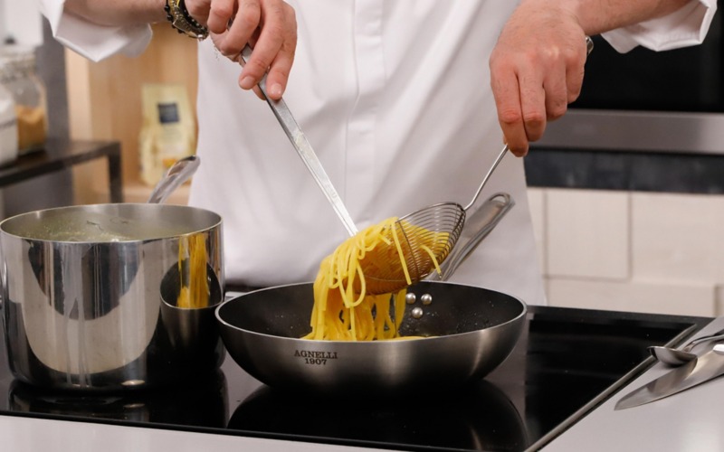 scolare pasta in padella