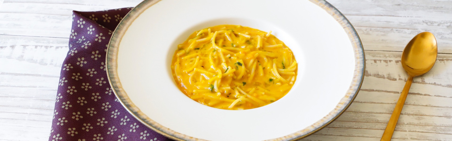 pasta con crema di zucca