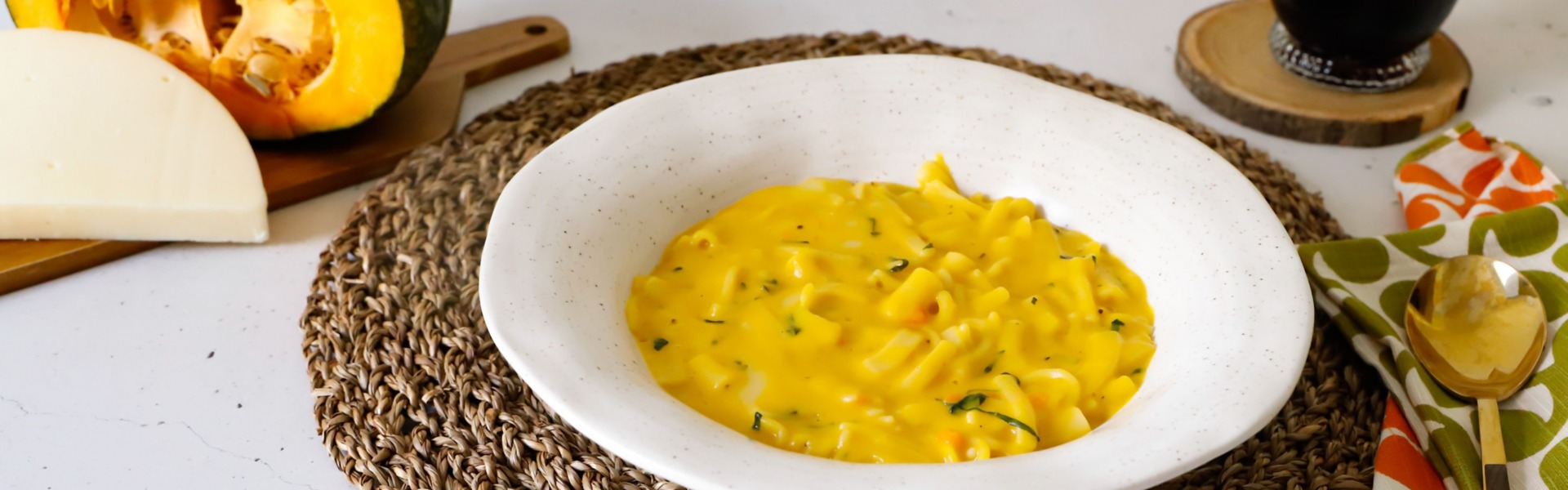 pasta provola zucca halloween