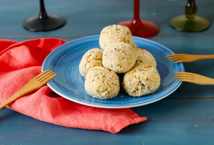 Polpette con farina di ceci cotte al forno