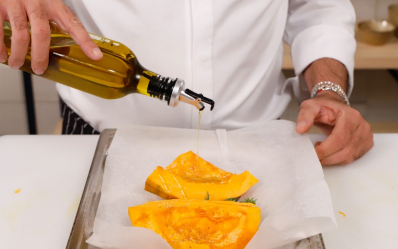 Cuocere la zucca al forno