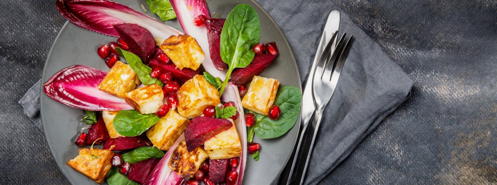 Insalata di baccalà con speck, noci e radicchio di Verona